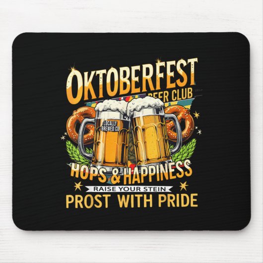 Beer Club Prost With Pride Gift Drinking Team Mousepad (Vorne)