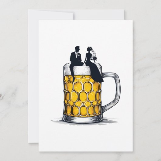 Beer Couple Probe Dinner Einladung (Rückseite)