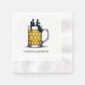 Beer Couple Serviette (Vorderseite)