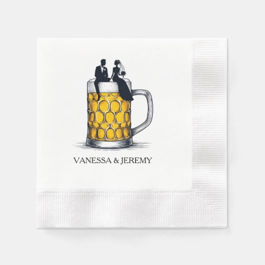 Beer Couple Serviette (Vorderseite)