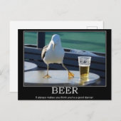 Beer Dancer Postcard Postkarte (Vorne/Hinten)