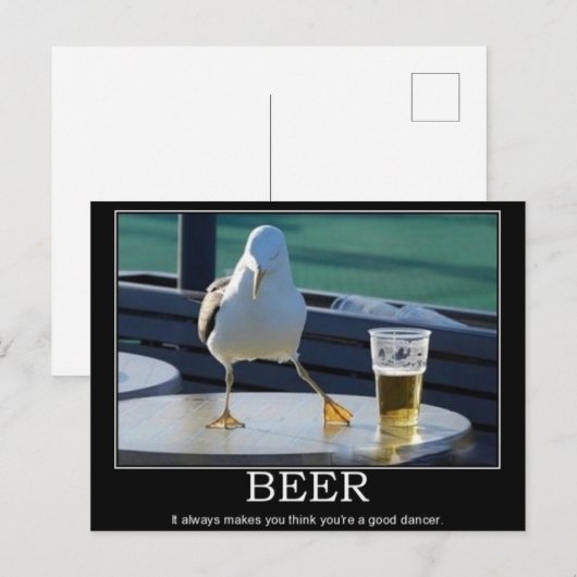 Beer Dancer Postcard Postkarte (Vorne/Hinten)