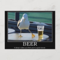 Beer Dancer Postcard