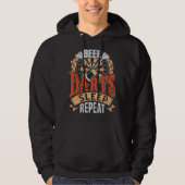 Beer Darts Sleep Repeat - Dart Champion Hoodie (Vorderseite)
