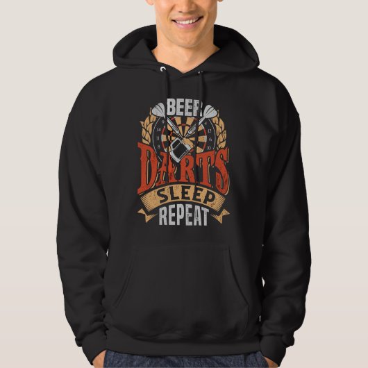 Beer Darts Sleep Repeat - Dart Champion Hoodie (Vorderseite)