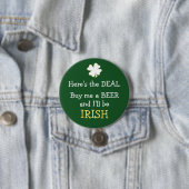 Beer Deal Irish Button (Beispiel)