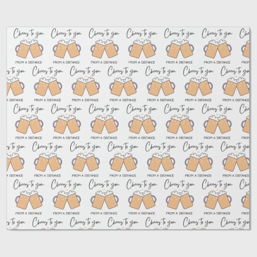 Beer dich beim Umblättern von Papier Geschenkpapier (Flach)