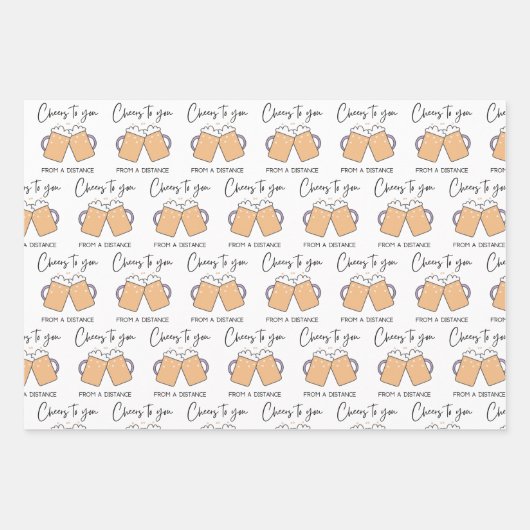 Beer dich, wenn du Papiertücher umarmst Geschenkpapier Set (Vorderseite 3)