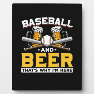 Beer Drinker Baseball Beer Humor Birthday Fotoplatte