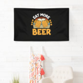 Beer Drinker Eat More Beer Funny Drinking Birthday Banner (Insitu)