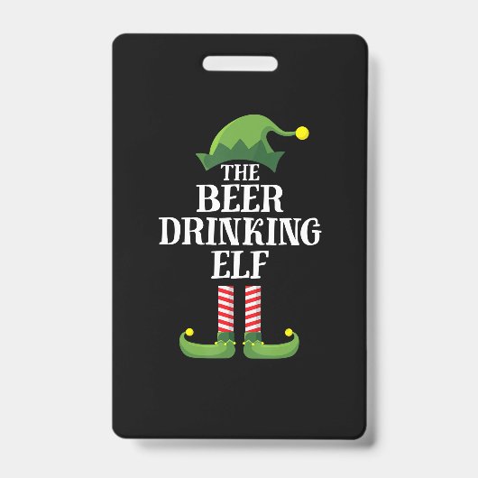Beer Drinking Christmas Birthday Ausweis (Vorderseite)