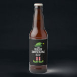 Beer Drinking Christmas Birthday Bierflaschenetikett<br><div class="desc">Beer Drinking Christmas Birthday</div>