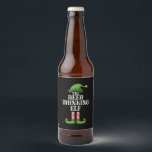 Beer Drinking Christmas Birthday Bierflaschenetikett<br><div class="desc">Beer Drinking Christmas Birthday</div>