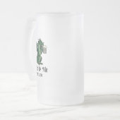 Beer Drinking Dragon Mattglas Bierglas (Vorderseite Links)