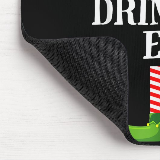 Beer Drinking Elf Matching Family Group Christmas  Mousepad (Ecke)