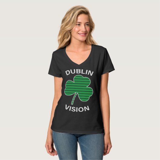 Beer Dublin Vision St Patrick s Day T-Shirt (Vorderseite Vollansicht)