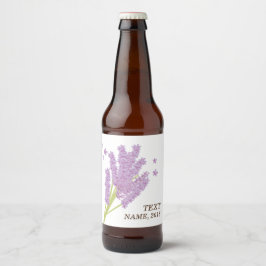 BEER ETIKETT - Lavendel, lila, Blume, Blumenstrauß