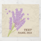 BEER ETIKETT - Lavendel, lila, Blume, Blumenstrauß (Einzelnes Label)