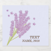 BEER ETIKETT - Lavendel, lila, Blume, Blumenstrauß (Einzelnes Label)