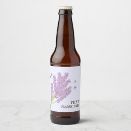 BEER ETIKETT - Lavendel, lila, Blume, Blumenstrauß