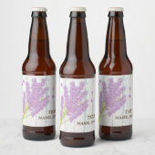 BEER ETIKETT - Lavendel, lila, Blume, Blumenstrauß (Flaschen)