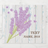 BEER ETIKETT - Lavendel, lila, Blume, Blumenstrauß (Einzelnes Label)