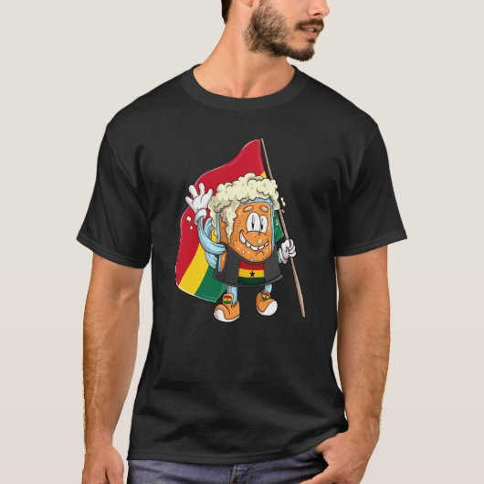 Beer fan of Ghana T-Shirt (Vorderseite)