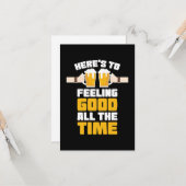 Beer Feeling Good All The Time Karte (Vorderseite/Rückseite Beispiel)