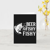 Beer Fishy Funny Fishing Karte (Gelbe Blume)