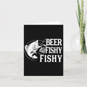Beer Fishy Funny Fishing Karte