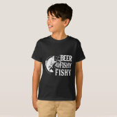 Beer Fishy Funny Fishing T-Shirt (Vorne ganz)