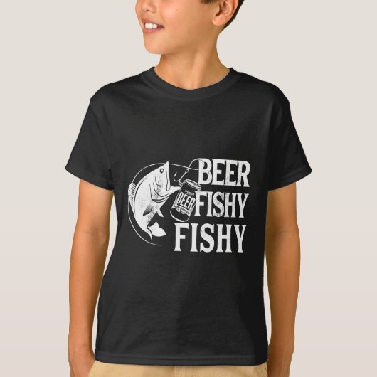 Beer Fishy Funny Fishing T-Shirt (Vorderseite)