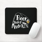 Beer Fishy Funny Funny Fishing Alcohol Long Quote Mousepad (Mit Mouse)