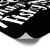 Beer Fishy Funny Funny Fishing Alcohol Long Quote Poster (Ecke)