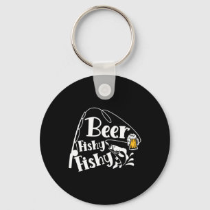 Beer Fishy Funny Funny Fishing Alcohol Long Quote Schlüsselanhänger