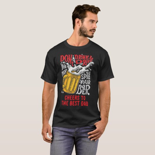 Beer Funny Custom Text T-Shirt (Vorne ganz)