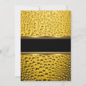 Beer Gentlemen's Birthday Party Einladung (Rückseite)