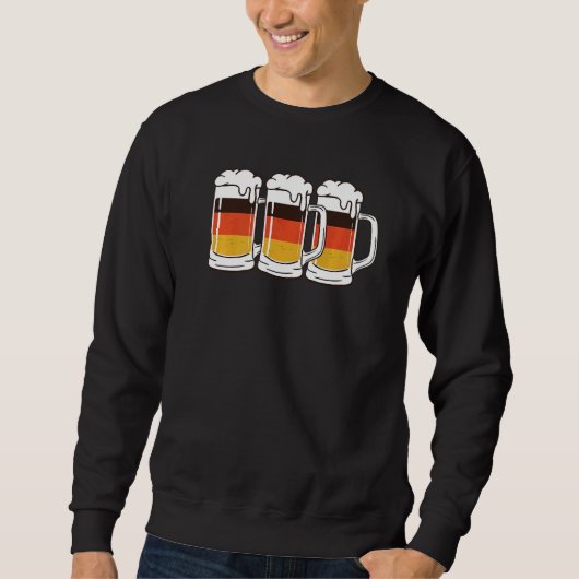 Beer Germany flag German flag beer mug Sweatshirt (Vorderseite)