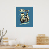 Beer: Give Your Brain the Night Off Poster (Küche)