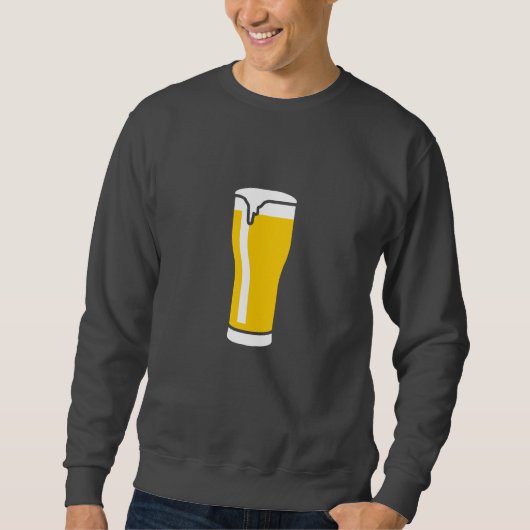 beer glas 2c dark sweatshirt (Vorderseite)