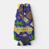 Beer Glass Flasche Hopfen und Bezeichnung für das Flaschenkühler (Rückseite)