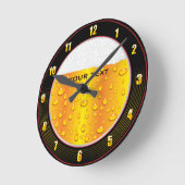 Beer Glass Wall Clock Runde Wanduhr (Winkel)