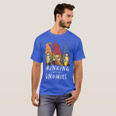 Beer Gnomes Drinking with My Gnomies Beer Drinking T-Shirt (Vorne ganz)