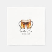 Beer & GRILLEN Wedding Serviette (Vorderseite)