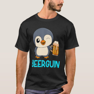 Beer Guin Beer Pinguin Men Beer Vatertag Party T-Shirt
