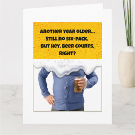 Beer gut Funny Geburtstagskarten für Männer Karte