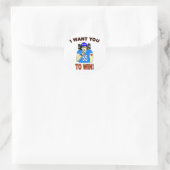 Beer Hat Sammy Sticker (Tasche)