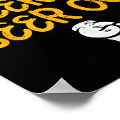 Beer In Out Funny Alcohol Drinking Team Squad Men  Poster (Ecke)