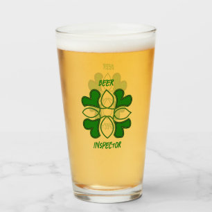 Beer Inspector St Patricks Celtic Cross und Cover Glas