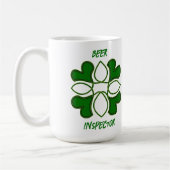 Beer Inspector St Patricks Celtic Cross und Cover Kaffeetasse (Links)